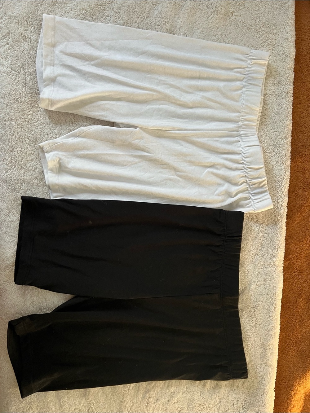 Girls Elastic-Waist Shorts Pack - Black and White